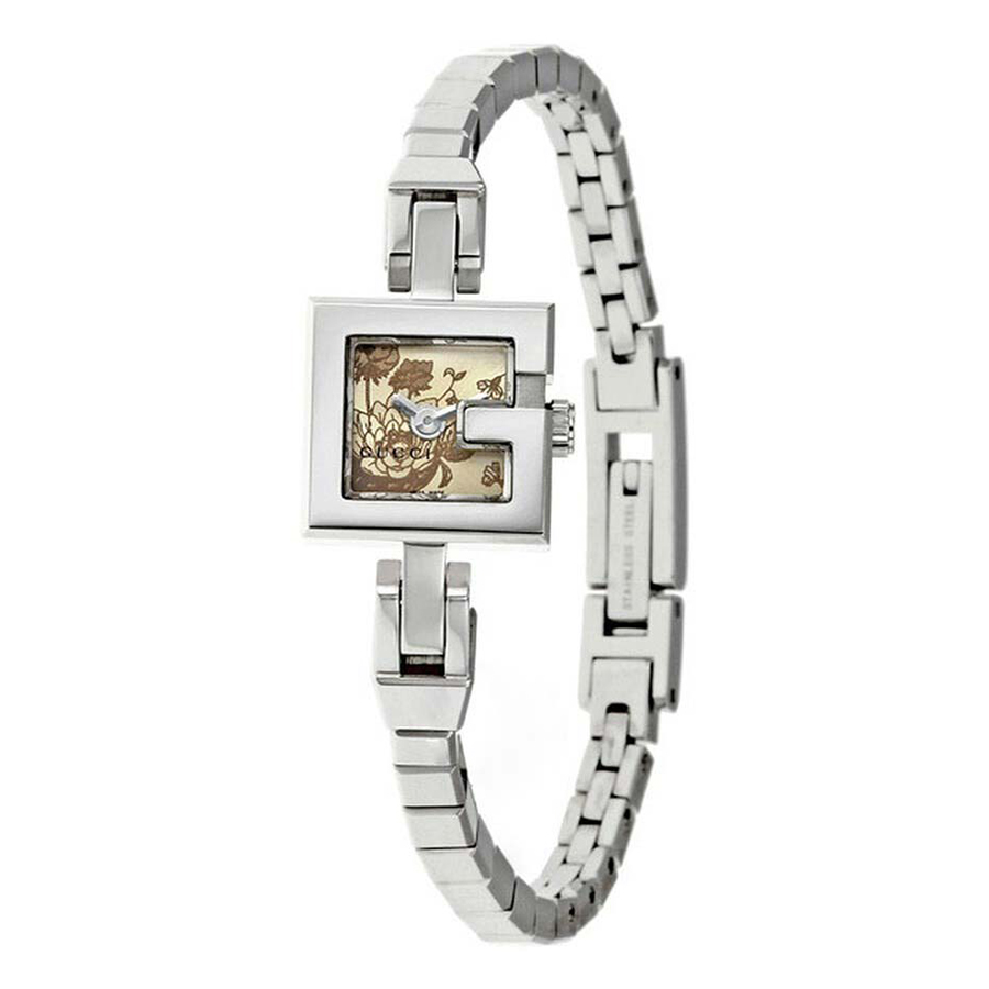 Đồng Hồ Nữ Gucci 102 G-mini Champagne Flower Watch Màu Bạc - Duy Hoang