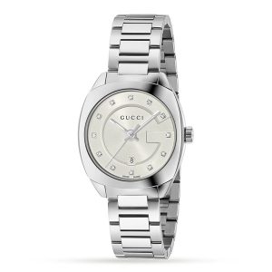 Đồng Hồ Nữ Gucci Diamond Stainless Steel Quartz Watch YA142504 Màu Bạc - Duy Hoang
