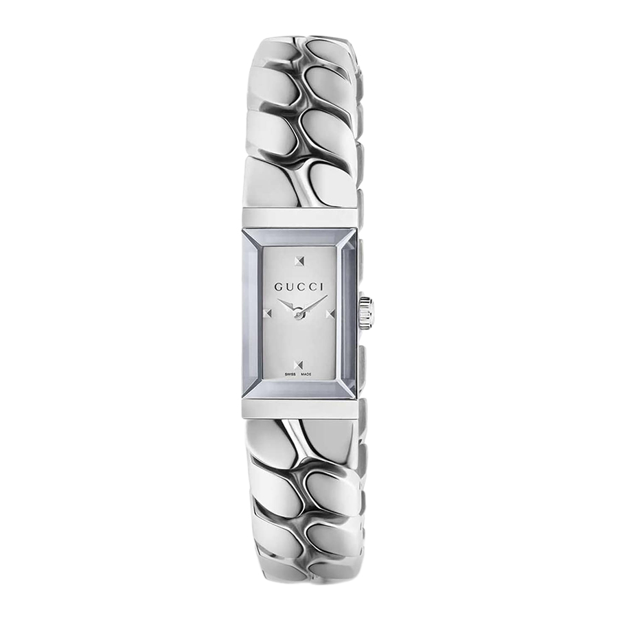 Đồng Hồ Nữ Gucci G-Frame Quartz Ladies Watch YA147501 Màu Bạc - Duy Hoang