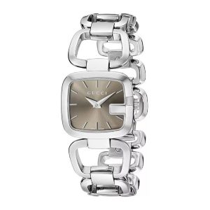 Đồng Hồ Nữ Gucci G-Gucci Small Brown Dial Silver Tone YA125507 Màu Bạc - Nâu - Duy Hoang