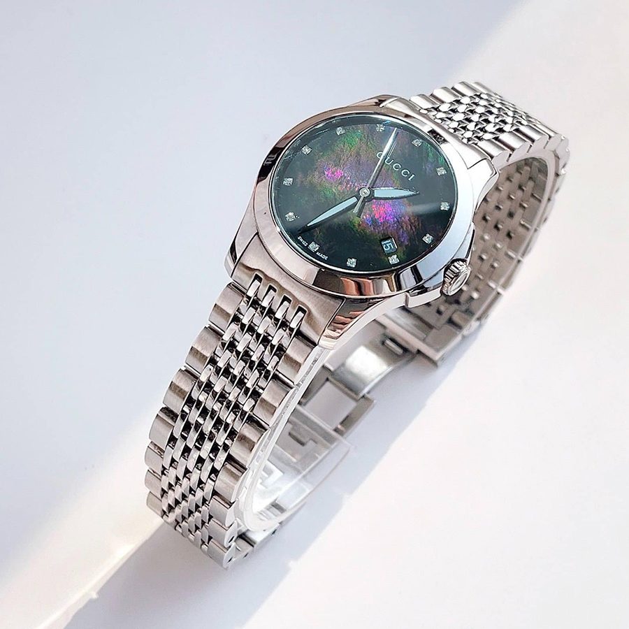Đồng Hồ Nữ Gucci G-Timeless Diamond Màu Bạc - Duy Hoang