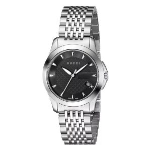 Đồng Hồ Nữ Gucci G Timeless Watch YA126502 Màu Bạc/Đen - Duy Hoang