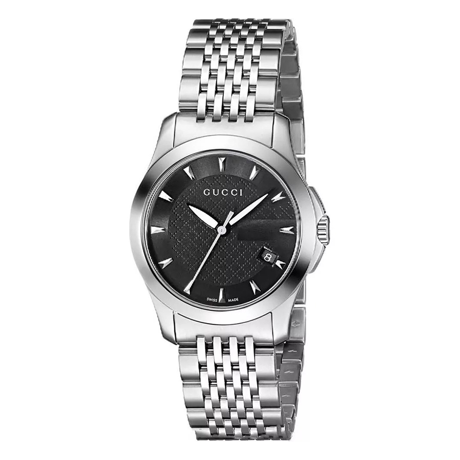 Đồng Hồ Nữ Gucci G Timeless Watch YA126502 Màu Bạc/Đen - Duy Hoang