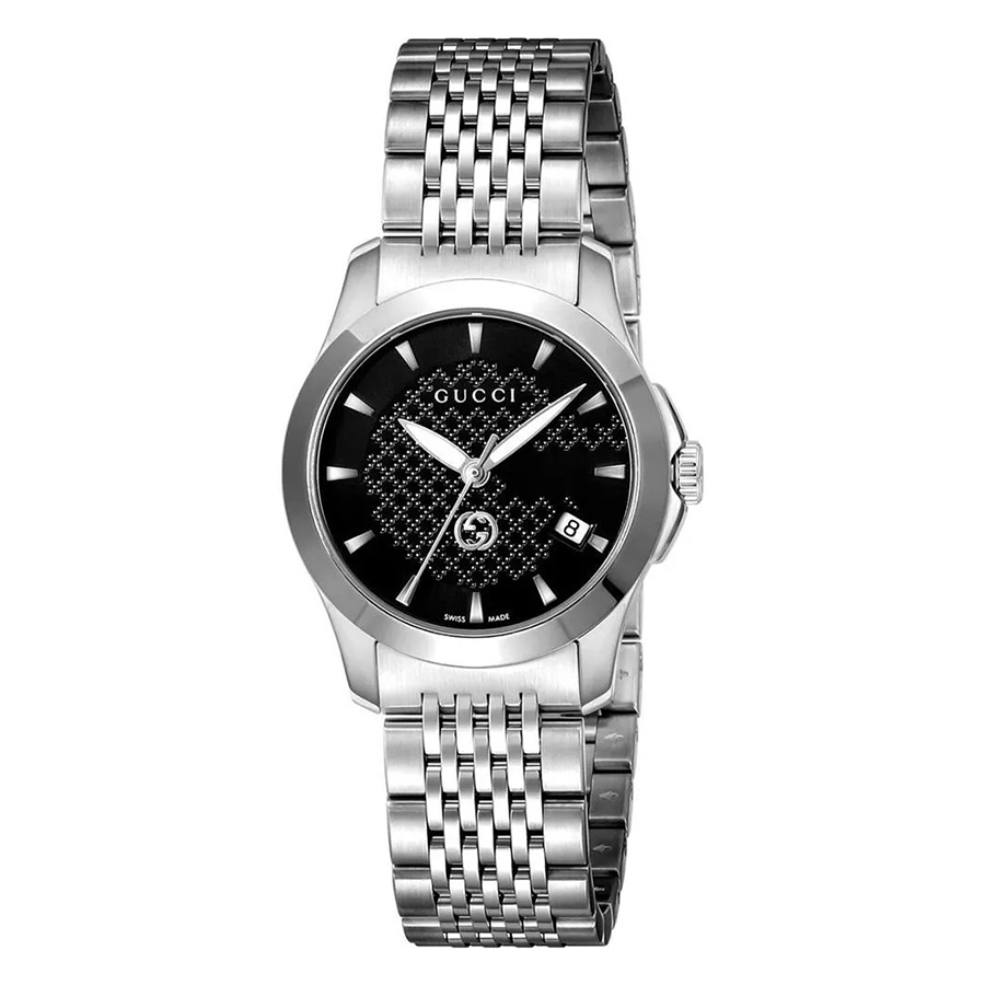Đồng Hồ Nữ Gucci G Timeless Watch YA1265006 Màu Bạc/Đen - Duy Hoang