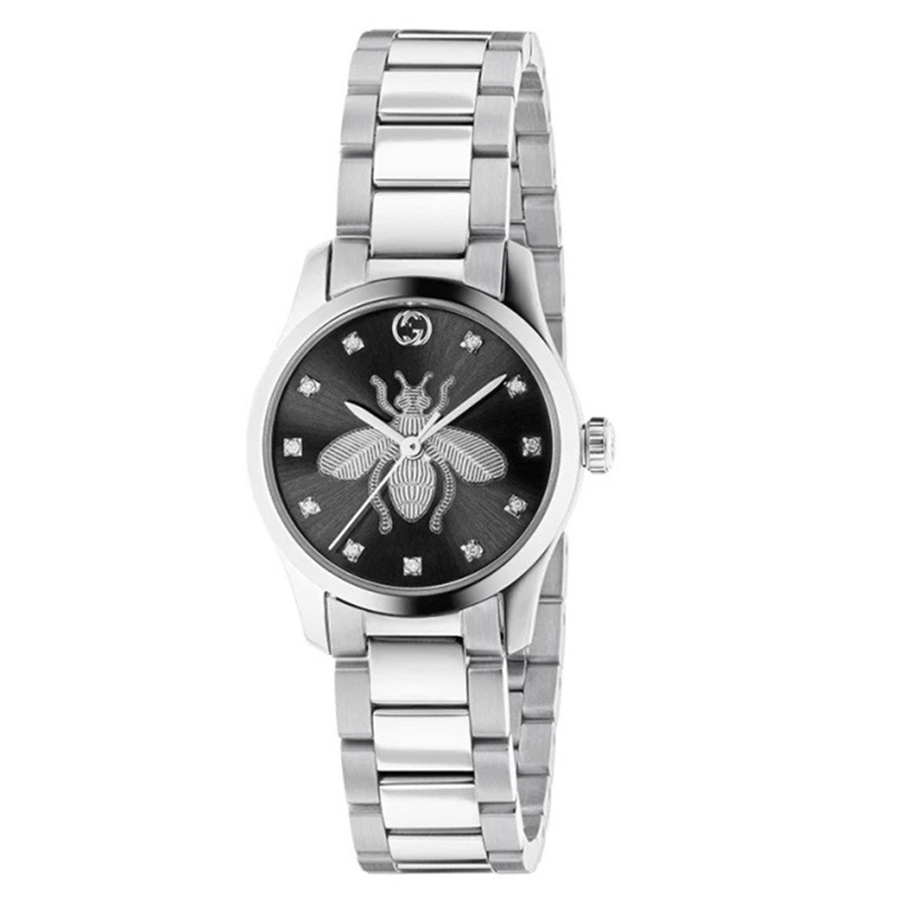 Đồng Hồ Nữ Gucci G-Timeless YA1265024 Màu Bạc Đen - Duy Hoang
