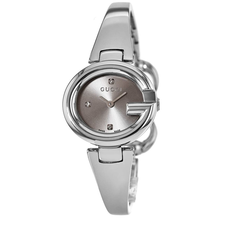 Đồng Hồ Nữ Gucci Guccissima Diamond Watch 27mm YA134506 Màu Bạc - Duy Hoang
