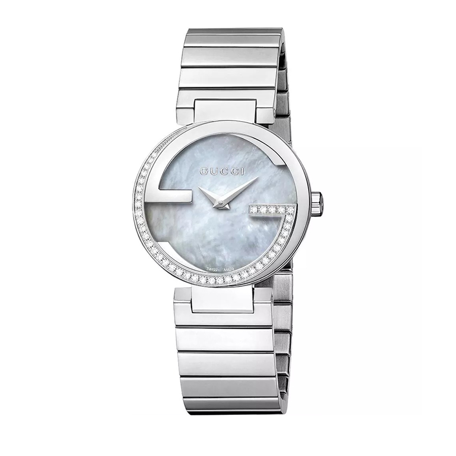 Đồng Hồ Nữ Gucci Interlocking Diamond Watch 29mm YA133509 Màu Bạc - Duy Hoang