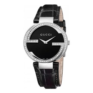 Đồng Hồ Nữ Gucci Interlocking YA133306 Màu Đen Bạc - Duy Hoang