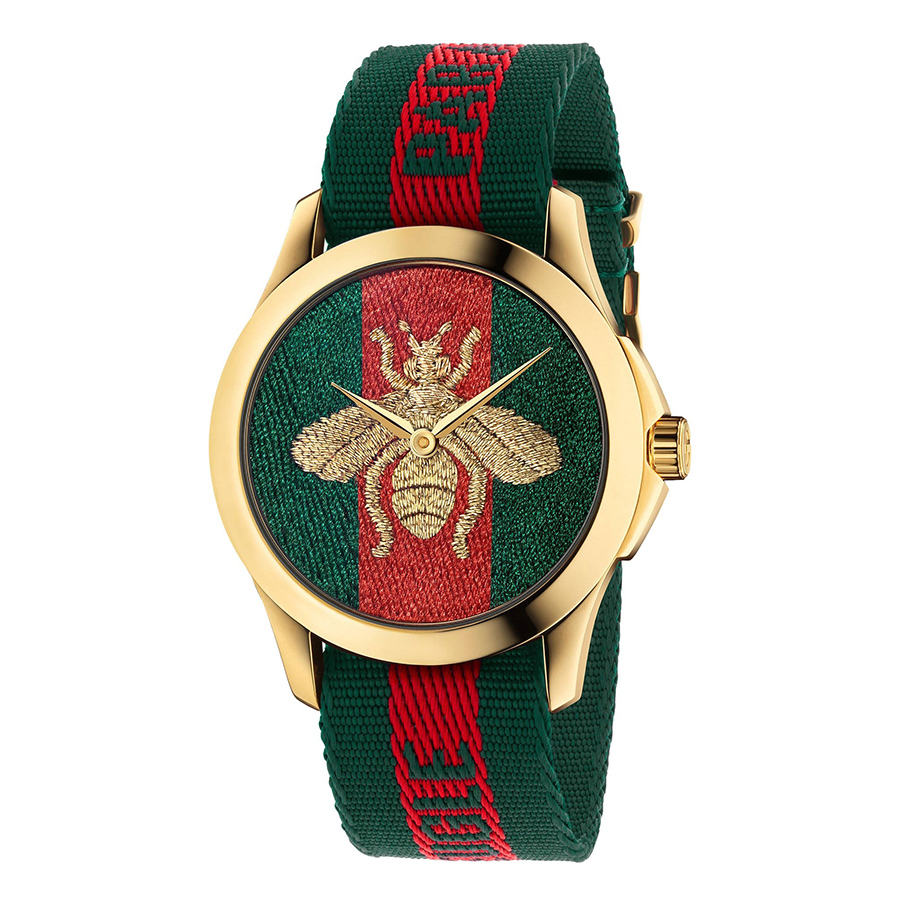 Đồng Hồ Nữ Gucci Le Marché Des Merveilles Watch YA126487 Màu Xanh Lá/Đỏ - Duy Hoang