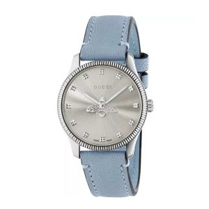 Đồng Hồ Nữ Gucci Quartz YA1265039 G-Timeless 29mm Màu Xanh Bạc - Duy Hoang