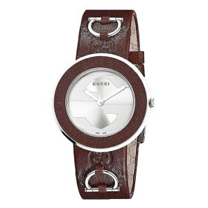 Đồng Hồ Nữ Gucci U Play Lady Watch For Women Analog Quartz YA129404 Màu Nâu - Duy Hoang