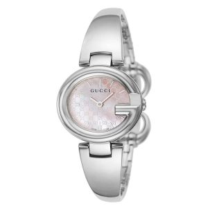Đồng Hồ Nữ Gucci YA134510 Shima Pink Pearl Dial Watch Màu Bạc - Duy Hoang