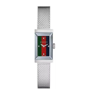 Đồng Hồ Nữ Gucci  YA147510 G-Frame Ladies Nylon Tone Silver Màu Bạc - Duy Hoang