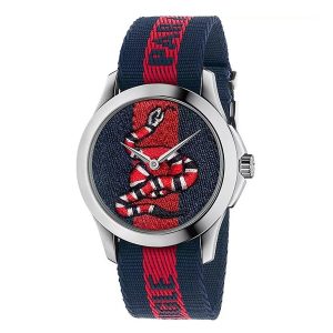Đồng Hồ Unisex Gucci Le Marché Des Merveilles Snake Watch YA126493 Màu Xanh Navy/Đỏ - Duy Hoang