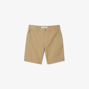 Quần Ngắn Chino Lacoste Nam Ống Suông Chất Liệu Cotton Twill - Duy Hoang