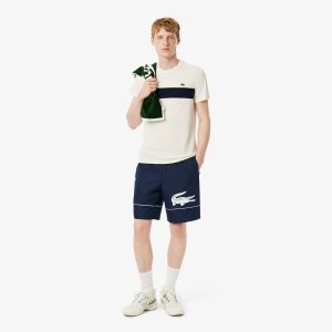 Quần Ngắn Tennis Lacoste Nam In Họa Tiết Taffeta Kim Cương - Duy Hoang