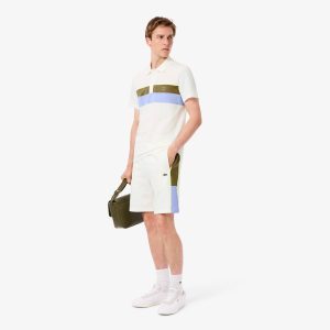 Quần Ngắn Nỉ Lacoste Nam Họa Tiết Colour-Block - Duy Hoang