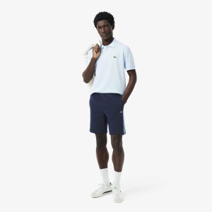 Quần Ngắn Lacoste Nam Chất Liệu Nỉ Cotton Họa Tiết Colour-Block - Duy Hoang