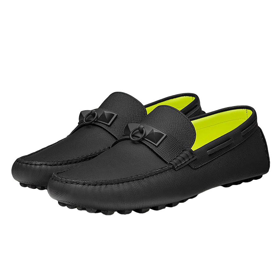 Giày Hermès Irving Epsom Leather Moccasin Màu Đen Size 41 - Duy Hoang