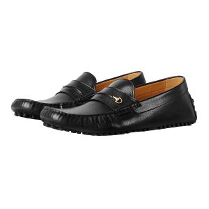 Giày Lười Nam Gucci Driver With Half Horsebit Moccasin Màu Đen Size 39.5 - Duy Hoang