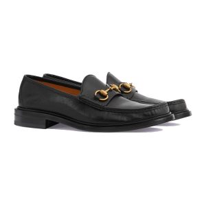 Giày Lười Nam Gucci Loafer With Horsebit Black 723562-U7J00-1000 Màu Đen Size 39.5 - Duy Hoang