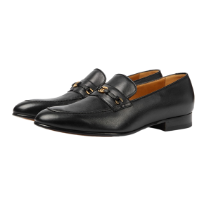 Giày Lười Nam Gucci Loafer With Interlocking G Black 738468-AABUV-1000 Màu Đen Size 39.5 - Duy Hoang