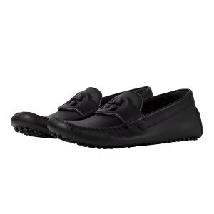 Giày Lười Nam Gucci Moccasin Interlocking G  Black Màu Đen Size 5.5 - Duy Hoang