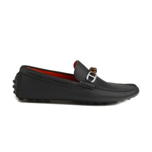 Giày Lười Nam Hermès Alessandro Loafer Noir Màu Đen Size 42 - Duy Hoang