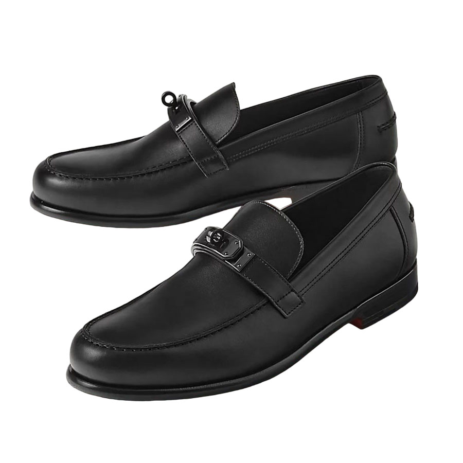 Giày Lười Nam Hermès Destin Loafer Shoes Màu Đen Size 41 - Duy Hoang