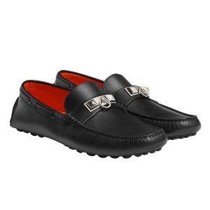 Giày Lười Nam Hermès Mocassins Irving H141251ZH02390 Black Màu Đen Size 42 - Duy Hoang