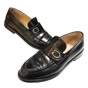 Giày Lười Nữ Gucci Dress Shoes Loafers Black Leather Beautiful Màu Đen Size 36 - Duy Hoang