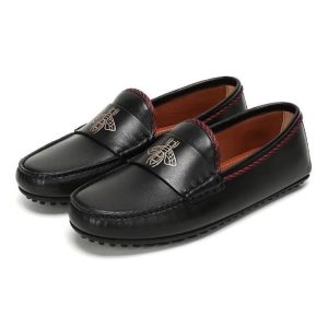 Giày Lười Nữ Gucci Loafer Bee Driver Black 497117 Màu Đen Size 5.5 - Duy Hoang