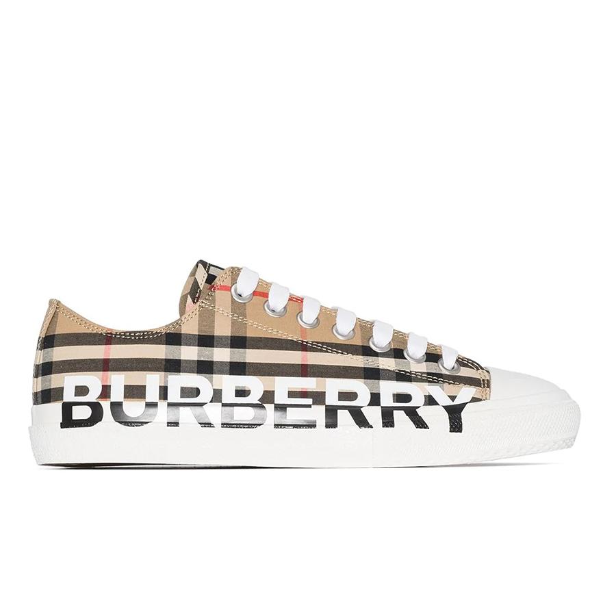 Giày Sneaker Burberry Logo-Print Vintage Check Sneakers Kẻ Phối Màu Size 41 - Duy Hoang