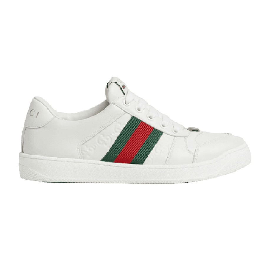 Giày Sneaker Gucci Screener White Leather 798854-AADU0-9094 Màu Trắng Size 40 - Duy Hoang