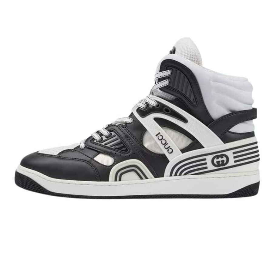 Giày Sneaker Nam Gucci Basket Low Top 673087 2SH80-1064 Màu Đen Trắng - Duy Hoang