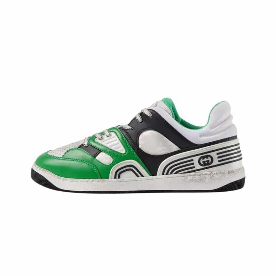 Giày Sneaker Nam Gucci Basket Low Top 697882 2SH90-3760 Màu Xanh Trắng - Duy Hoang