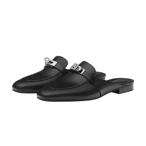 Giày Sục Nữ Hermès Oz Mule H212295Z 01355 Màu Đen Size 37 - Duy Hoang