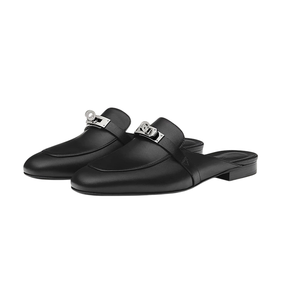 Giày Sục Nữ Hermès Oz Mule H212295Z 01355 Màu Đen Size 37 - Duy Hoang