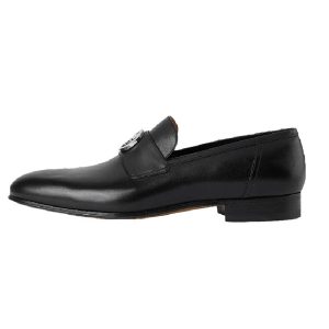 Giày Tây Nam Gucci Interlocking G Loafer Leather 730134-06F00-1000 Black Màu Đen Size 40 - Duy Hoang