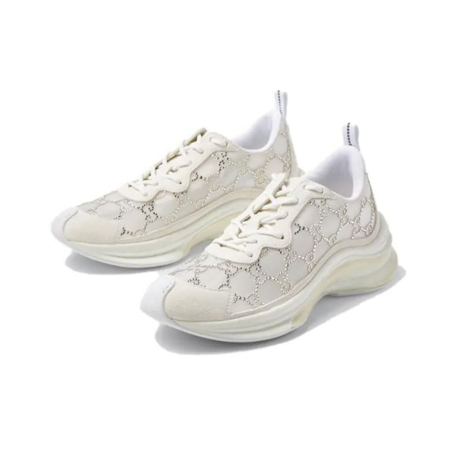 Giày Thể Thao Gucci GG Crystal White Màu Trắng Size 35 - Duy Hoang
