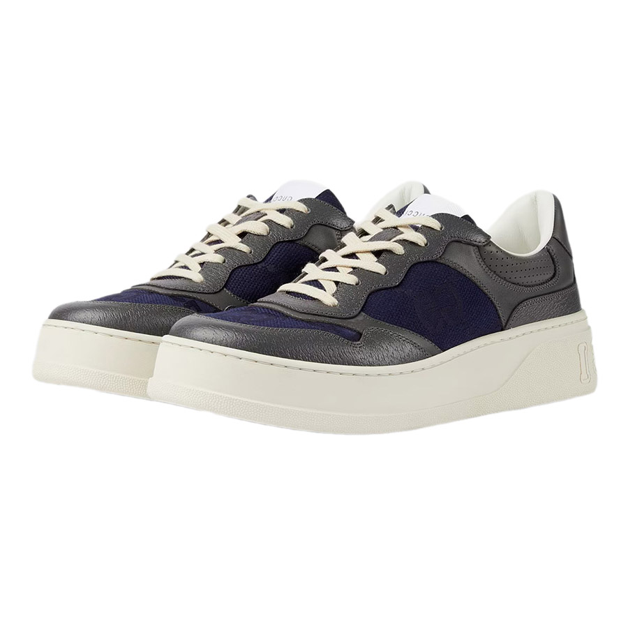Giày Thể Thao Nam Gucci Lace-Up Sneaker 726543-AABNK-1152 Màu Xám Size 5 - Duy Hoang