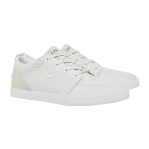 Giày Thể Thao Nam Lacoste Men's Bayliss Leather Sneakers 49CMA0044 21G Màu Trắng Size 8.5 - Duy Hoang
