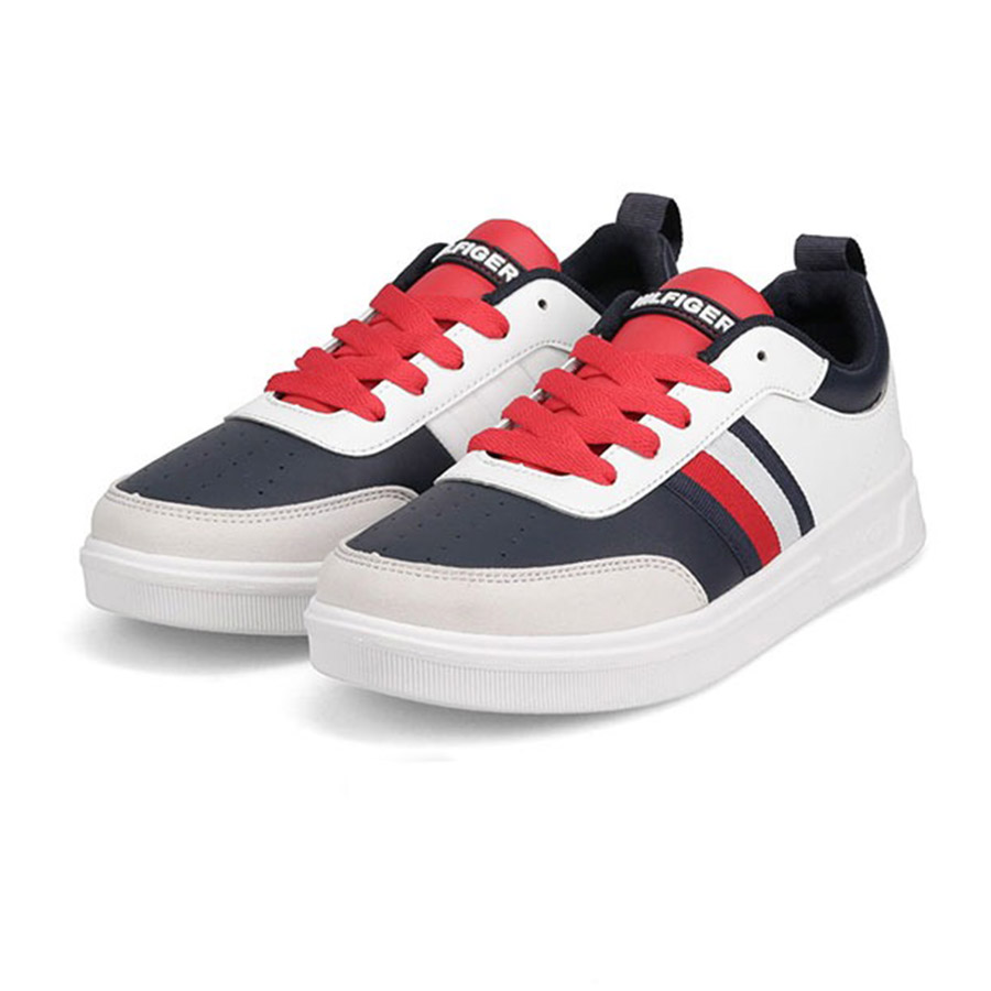Giày Thể Thao Tommy Hilfiger Logo Cayman TH100841 Shoes Màu Trắng - Xanh Size 38 - Duy Hoang