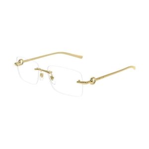 Gọng Kính Nam Gucci Rectangular Eyeglasses GG1703O 003 Màu Vàng Gold - Duy Hoang