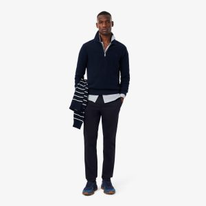 Quần Chino Lacoste Nam Ống Suông Chất Liệu Nhung Kẻ - Duy Hoang