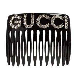 Kẹp Tóc Nữ Gucci Crystal Embellished Hair Comb Màu Đen N-HM - Duy Hoang