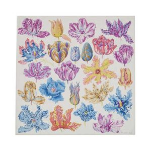Khăn Hermès Tulipomanie Scarf 90 Phối Màu - Duy Hoang