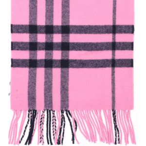 Khăn Len Burberry Schal Bubblegum Pink Und Schwarz Lambswool 80899431 Màu Hồng - Duy Hoang