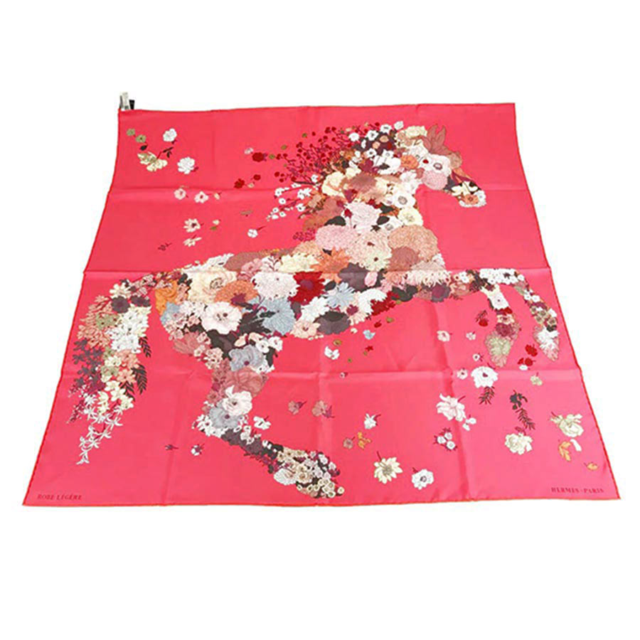 Khăn Lụa Hermès Robe Legere Scarf 90 Màu Hồng - Duy Hoang