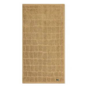 Khăn Tắm Lacoste Heritage Croc Scale Cotton Hand Towel 55262-LACTWL1-013 Sand Màu Vàng Cát - Duy Hoang